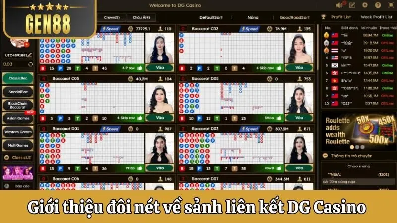 Giới thiệu đôi nét về sảnh liên kết DG Casino