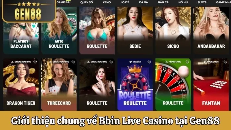 Giới thiệu về nhà phát hành Bbin Live Casino