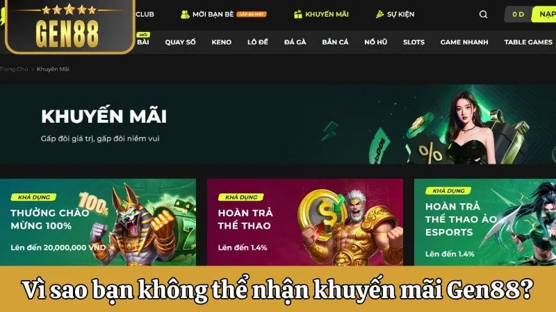 Nguyên nhân khiến bạn bỏ lỡ ưu đãi của nền tảng