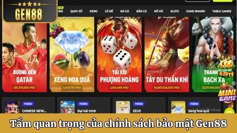 Tầm quan trọng của chính sách bảo mật nhà cái Gen88