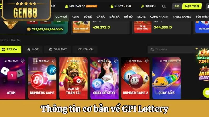 Thông tin cơ bản về GPI Lottery